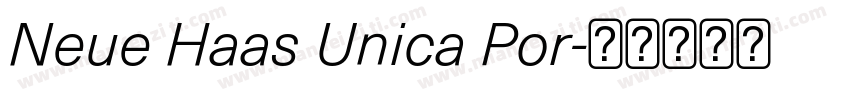 Neue Haas Unica Por字体转换